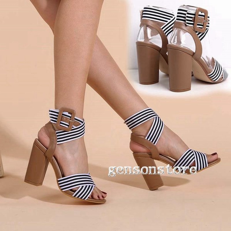 サンダル レディース 履きやすい オフィスサンダル チャンキーヒール クロスベルト 太ヒール 美脚 9ｃｍ ヒールサンダル ハイヒール 通勤 パーディー おしゃれ 通販 Lineポイント最大get Lineショッピング