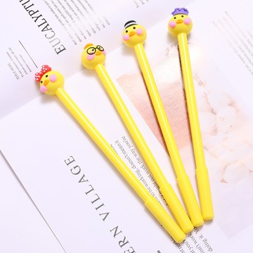 小黃鴨中性筆 動物中性筆 原子筆 動物造型筆 小雞造型 水筆 卡通學生書寫考試 中性筆 兒童節