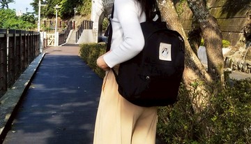 【客製化禮物】發呆乳牛貓hey- 帆布型染後背包 l 插畫雙肩包