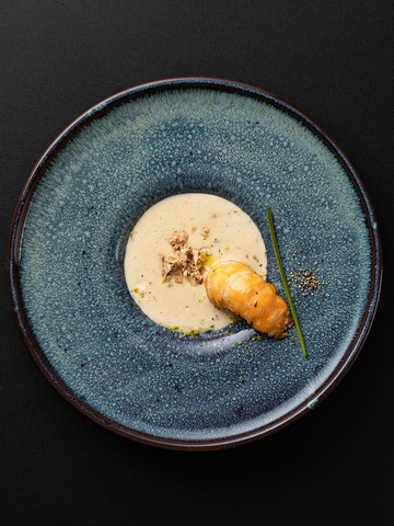 朵頤HD孔雀紋陶瓷盤西餐意面盤點心盤歐式創意家用飛碟盤草帽盤子1入