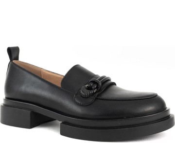 SANTINO MILANO BLACK ELEGANT CLOSED LOAFERS 黑色女款鞋子