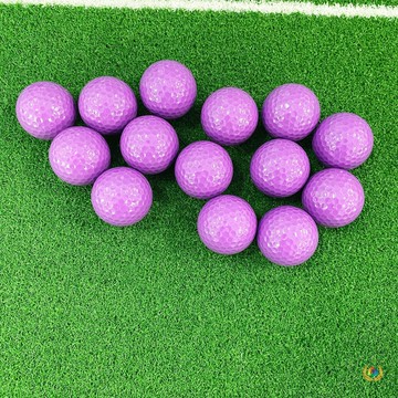 ?源頭廠家全新高爾夫紫色球高爾夫球雙層彩色練習球比賽球可印lo 【益三和】可開發票