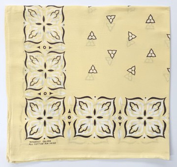 復古頭巾，22.5 x 22 英吋，鎖邊，色彩牢固，RN14193