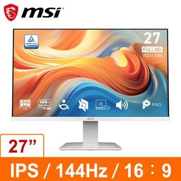 【蝦皮直營】MSI 微星PRO MP273W E14A 護眼商用螢幕(FHD/144Hz/內建喇叭/1ms) 廠商直送