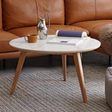 hoi! 源氏木語光岩橡木原木色0.8M岩板茶几 Y150J05