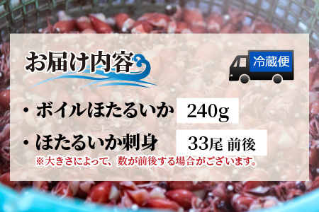 ほたるいか ボイル＆刺身セット※24年3月以降順次発送予定