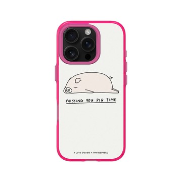 iPhone 16 Pro Clear 粉漾桃 - ilovedoodle (Lim Heng Swee) - Missing You Pig Time 豬