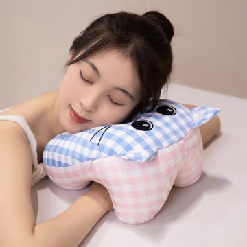 可愛記憶棉午睡枕午休學生趴睡枕桌上趴枕辦公室抱枕女生睡覺靠墊