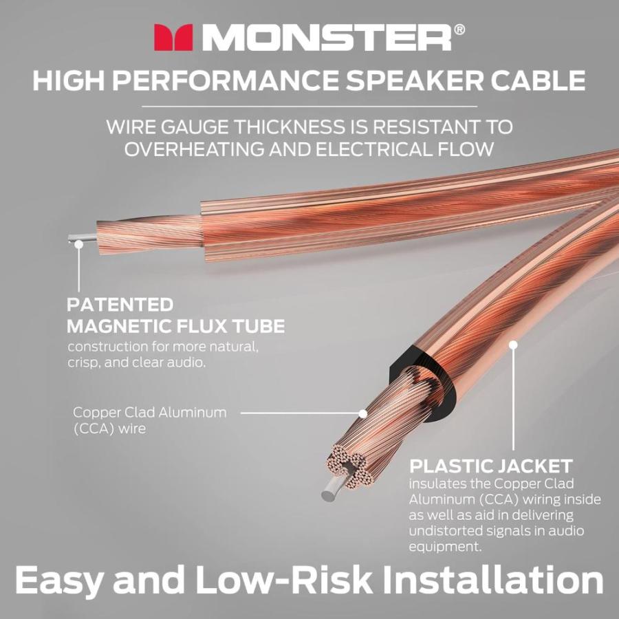 MONSTER CABLE MONSTER スピーカーケーブル 14ゲージ 1巻 30.48m ME-S14-30M