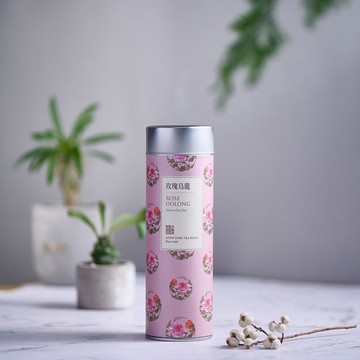 嶢陽茶行 | 玫瑰烏龍茶 三角立體茶包(14包入) 繽紛高罐