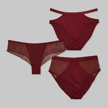 【福袋】紅色 Maroon 女生內褲 福袋組