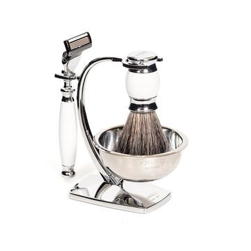 [快速出貨]【FREED】五刀式刮鬍刀天行者禮盒五件組-珍珠白 客製化刻字 生日禮物 送禮推薦 男生禮物 摩羯座 水瓶座 禮物獨家 新品上市 情人節禮物