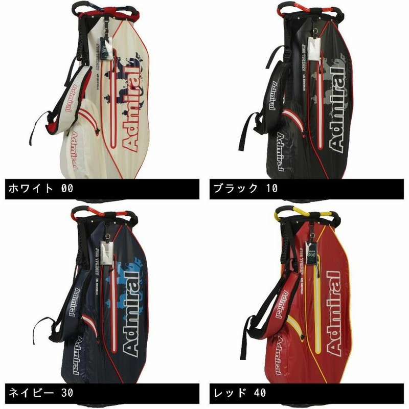 Admiral ゴルフバッグ・キャディバッグ レッド/ブラック Admiral ゴルフバッグ・キャディバッグ レッド/ブラック