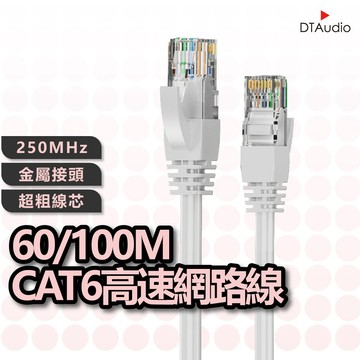 DTAudio Cat.6網路線 60/100M 路由器網路 高速寬頻網路線 乙太線 RJ45 ADSL 聆翔優選店