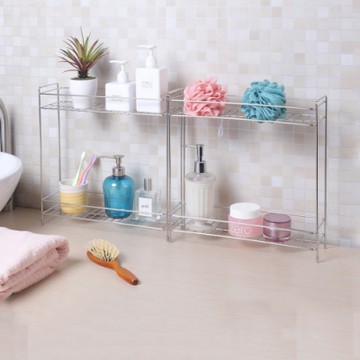 創意達人皇家拿鐵雙層隙縫收納架-2入組