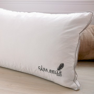 【Great Living格蕾寢飾】法國Casa Belle 頂級北歐 98/2 羽絨天絲枕 一入