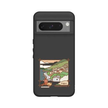 Pixel 8 Pro SolidSuit 黑 - Antique Housing Art 老屋顏 - 插畫旅行-芹壁村