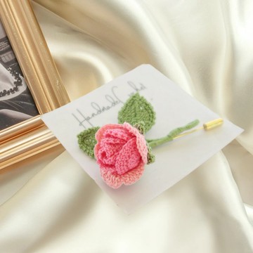 心意珍藏版微鈎玫瑰胸針