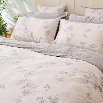 【廠商直送】戀家天絲枕套床包組-晨霧和弦-加大