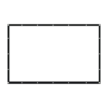 戶外便攜加厚流動老式高清電影幕布60寸至300寸懷舊露營演出會議[DD230109]