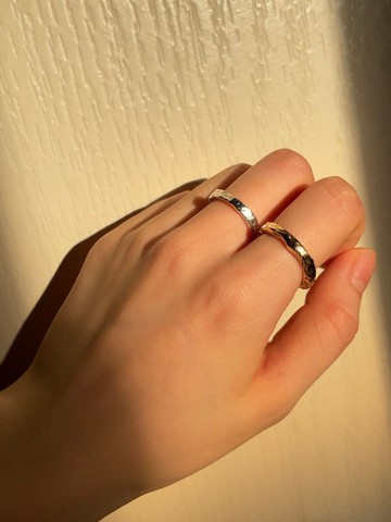 Found.Myth【客製化】純銀融岩不規則戒指 獨一無二 手工訂製