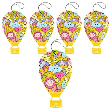 Bova 法柏精品香氛 熱氣球香氛卡 歐洲進口香精油  15g  5片  檸檬馬鞭草