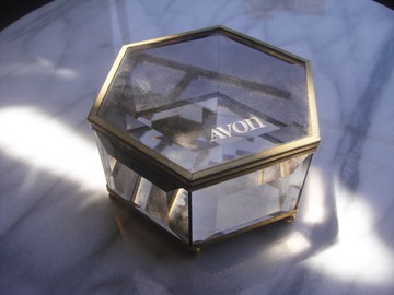 【老時光 OLD-TIME】早期二手台灣製玻璃珠寶盒