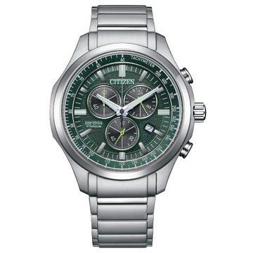 CITIZEN 星辰 GENTS 光動能鈦金屬三眼計時風格男錶-43mm(AT2530-85X)