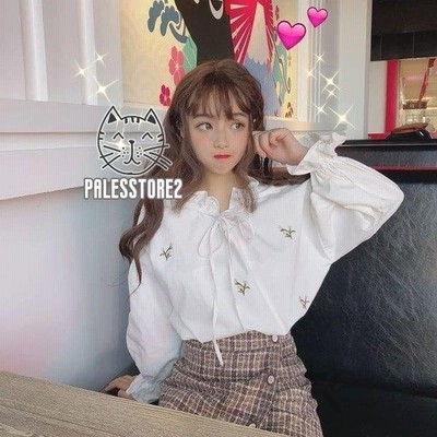 中学生 高校生 10代 代 韓国 ファッション ブラウス シャツ 春 夏 レディース トップス チュニック 通販 Lineポイント最大get Lineショッピング