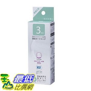[106東京直購] SANEI 三榮水栓 除氯淨水蓮蓬頭用濾心 3入 PM7163-3BS