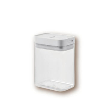 新錸家居 PET透明防潮密封收納罐800ml/0.8L(排氣鎖扣 冰箱堆疊保鮮盒 儲物雜糧罐 米桶 麵條罐)