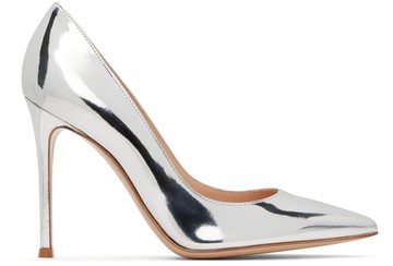 Gianvito Rossi 银色 Gianvito 105 高跟鞋