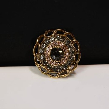 巴洛克風格復古圓盤花紋小胸針襯衫領針固定衣服毛衣外套別針西裝