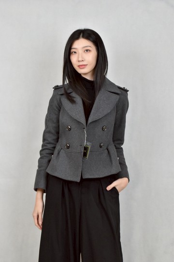 (XS（含）以下) burberry灰色短版外套