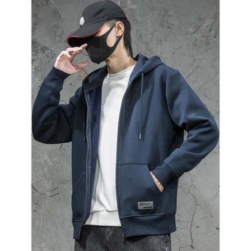 開衫連帽衛衣男士春季潮牌薄款潮流上衣寬松大碼休閑百搭運動外套