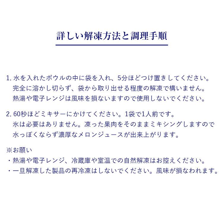 マスクメロン ジュースのもと 冷凍 高級 165g×5袋 5人前 産地直送 高知県産 産直 冷凍便 同梱不可 指定日不可