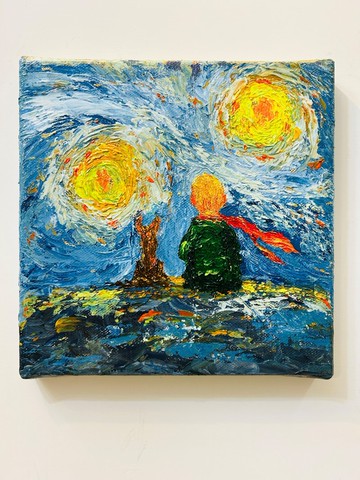 【星光不語】無框抽象畫