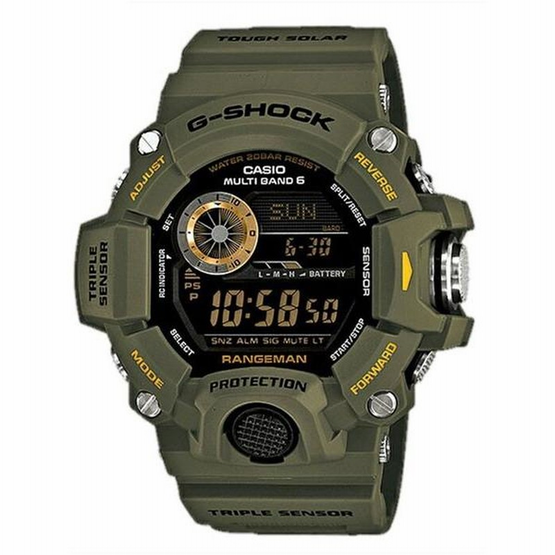 カシオ【G-SHOCK】電波ソーラーレンジマン◇GW-9400-3DR/GW-9400J-3JF 