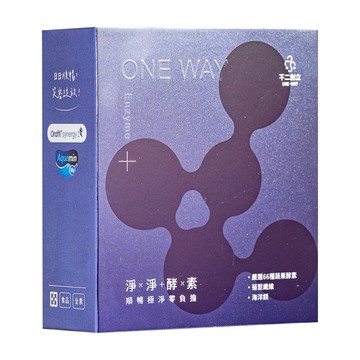 Oneway 不二創立 淨淨酵素 嚴選66種蔬果酵素  3g  15條  1盒