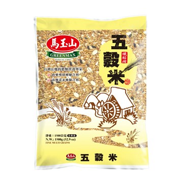 【馬玉山】五穀米1500g 100%全天然/11種全穀類/全素食/台灣製造