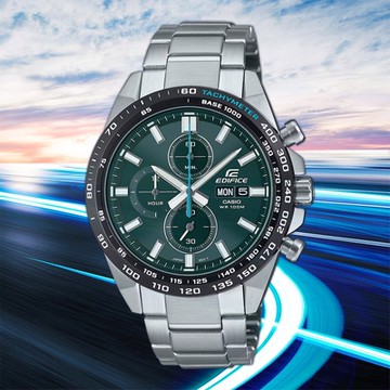 CASIO 卡西歐 EDIFICE 經典運動計時手錶 1212購物節 送禮推薦 EFR-574DB-3A