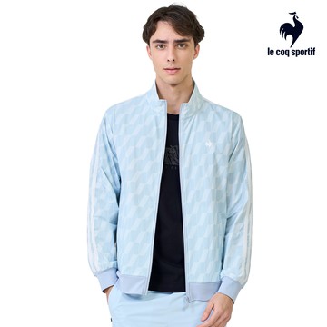 【LE COQ SPORTIF 法國公雞】男款天峰藍色抗UV 防潑水防風外套LWX61661