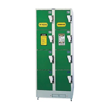 台灣製造【鋼製置物櫃】投幣型 8格 寬84公分 鍍鋅鋼板 多色訂製 科技大廠 健身房指定 衣物櫃 內務櫃 鋼製衣櫃