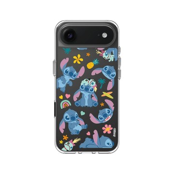 iPhone Air Clear Case（相機按鈕） 透明 - 迪士尼-史迪奇 Disney Stitch - 史迪奇 - 雙重可愛