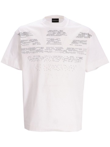 Emporio Armani - logo-print short sleeve T-shirt - men - Cotton - XL - White