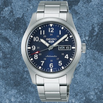 SEIKO精工 5 Sports系列 Lineup 軍裝風格 機械腕錶 新年禮物 推薦 送禮 4R36-10A0B/SRPG29K1