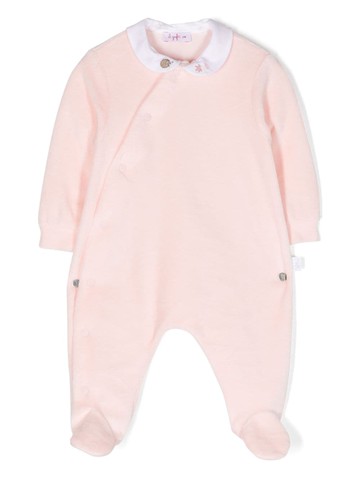 Il Gufo - motif-embroidered cotton babygrow - kids - Cotton/Polyester - 3 - Pink