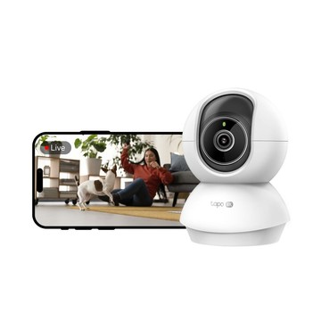 TP-Link 【兩入組】Tapo C250 4K AI偵測 360旋轉 無線網路Wi-Fi監視器 IPCAM