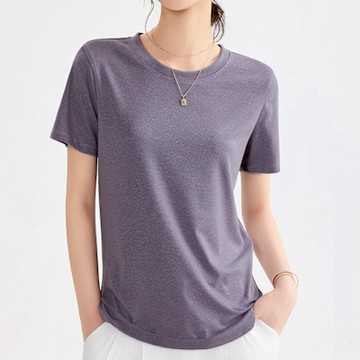 【LANNI 藍尼】現+預 亞麻薄款面膜上衣T(女上衣/休閒/舒適/T恤)