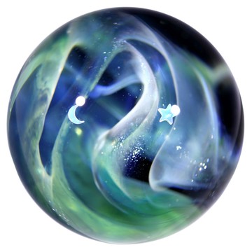 49mm宇宙極光玻璃球擺設 no.M262